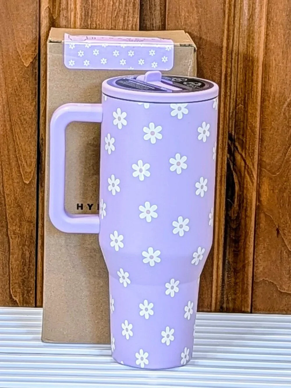Hydrojug Jane Collection Purple Flower Traveler 40oz
